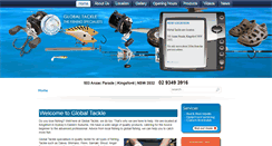 Desktop Screenshot of globaltackle.com.au